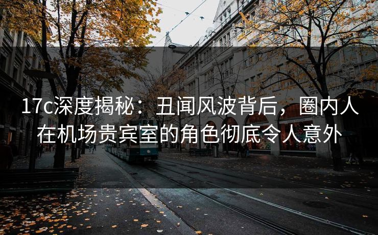 17c深度揭秘:丑闻风波背后,圈内人在机场贵宾室的角色彻底令人意外 17c深度揭秘:丑闻风波背后,圈内人在机场贵宾室的角色彻底令人意外